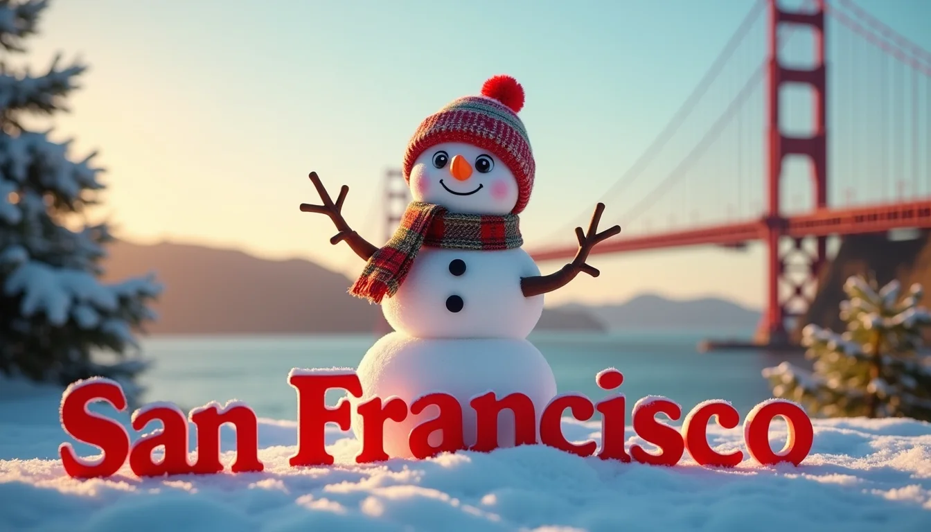 Christmas lights in San Francisco