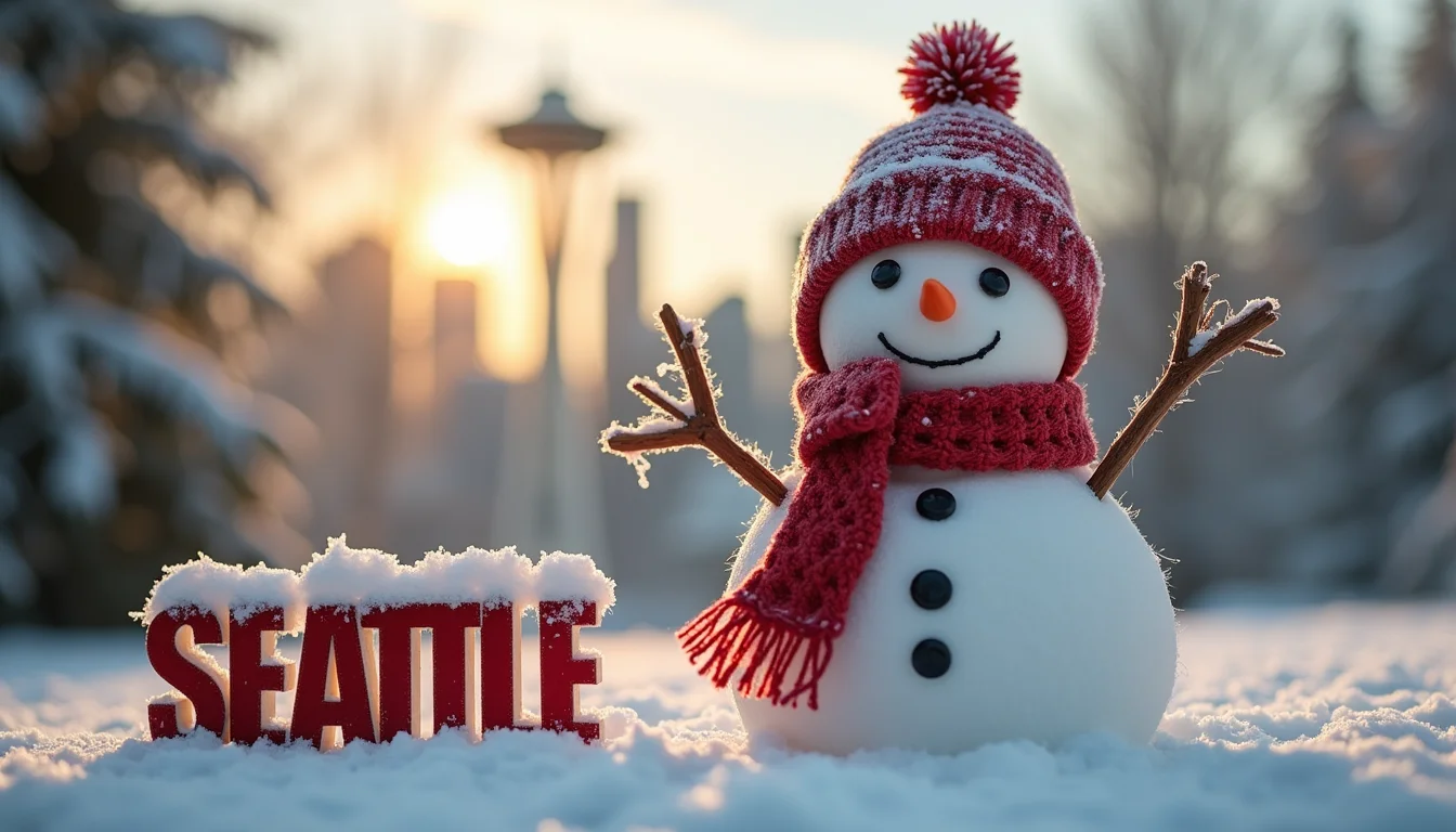 Christmas lights in Seattle